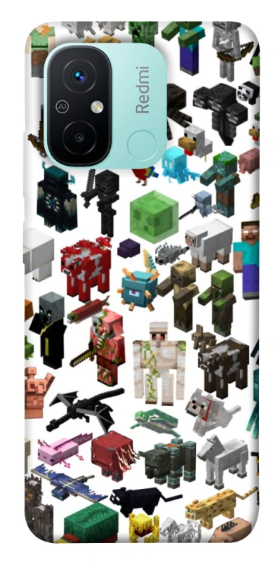 Чохол на Xiaomi Redmi 12C / Poco C55 Minecraft v4 фото 1 з 1
