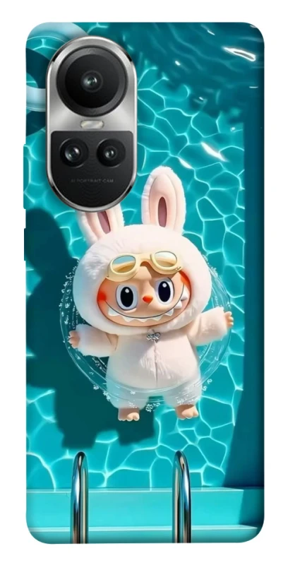 Чохол на Oppo Reno 10 Labubu in the pool ver.2 фото 1 з 1