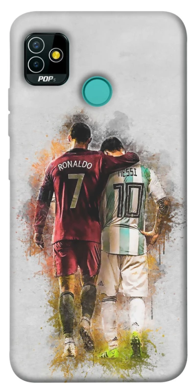 Чохол на TECNO POP 5 Ronaldo та Messi фото 1 з 1