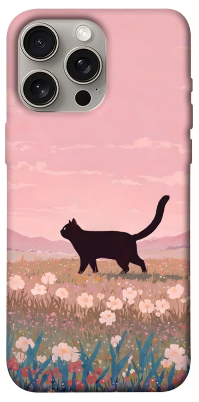 Чохол на Apple iPhone 15 Pro Max (6.7") cat on a field фото 1 з 1