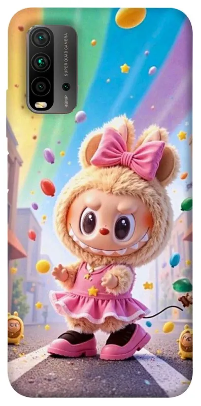 Чохол на Xiaomi Redmi 9T Labubu rainbow фото 1 з 1