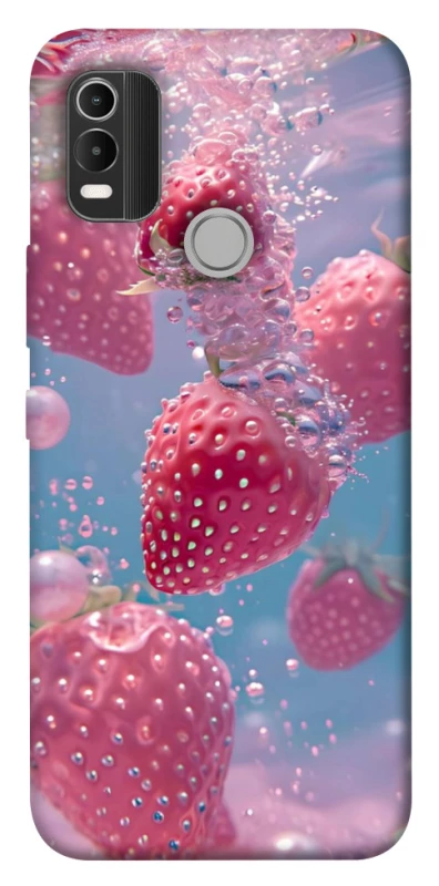 Чехол на Nokia C21 Plus Клубника в воде фото 1 из 1