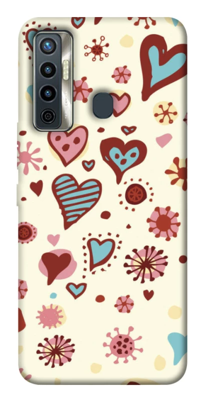 Чохол на TECNO Camon 17 Pretty hearts фото 1 з 1