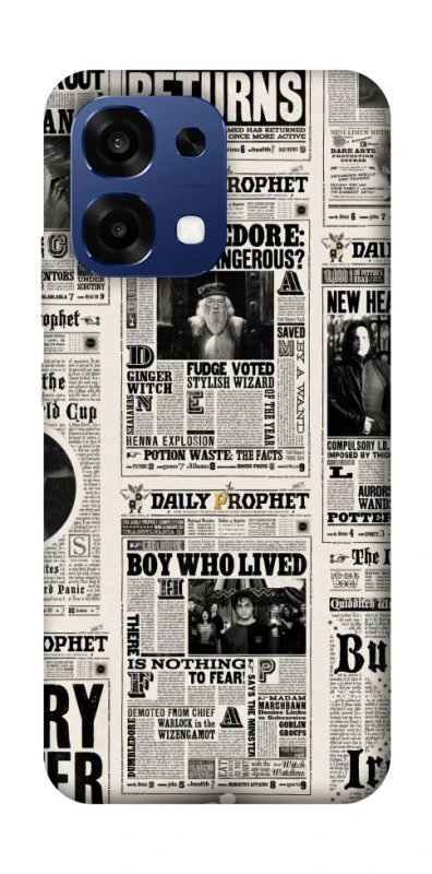 Чехол на Oppo A6 Pro 4G/5G Harry Potter newspaper фото 2 из 2