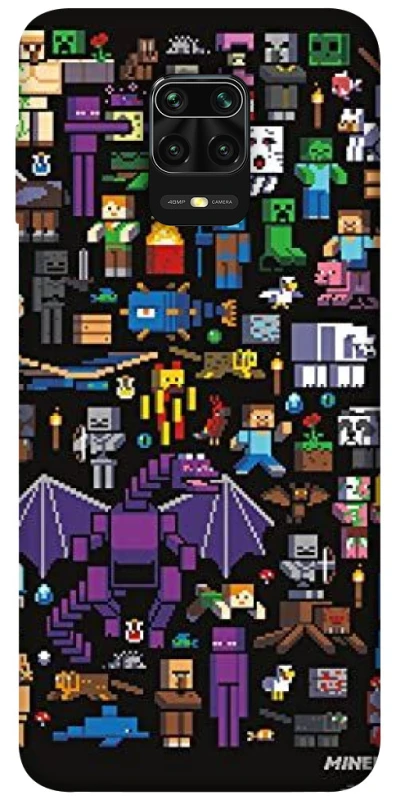 Чохол на Xiaomi Redmi Note 9s / Note 9 Pro / Note 9 Pro Max Minecraft v5 фото 1 з 1