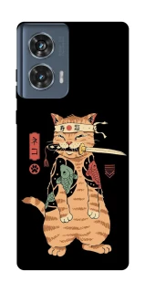 Чехол на Motorola Edge 50 Кот-самурай фото 1 из 1