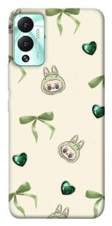 Чохол на Infinix Hot 12 Play Labubu Green Heart фото 1 з 1
