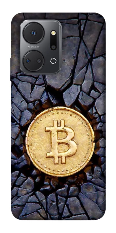 Чохол на Huawei Honor X7a Bitcoin cracks фото 1 з 1