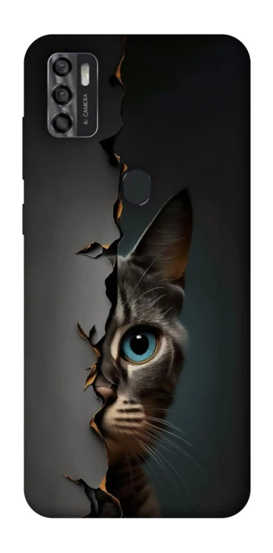 Чохол на ZTE Blade A7s (2020) Кіт-підглядач v2 фото 1 з 1