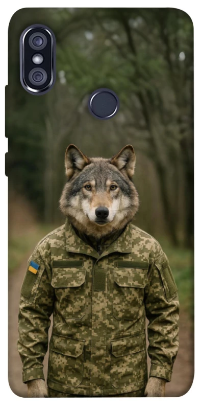 Чохол на Xiaomi Redmi Note 5 Pro / Note 5 (AI Dual Camera) Вовк захисник фото 1 з 1