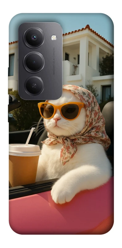 Чохол на Xiaomi Redmi 15 (Global) Stylish Cat Cruise фото 1 з 1