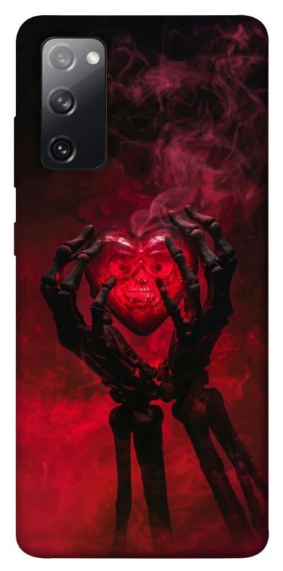 Чохол на Samsung Galaxy S20 FE Heart in the hands of a skeleton фото 1 з 1