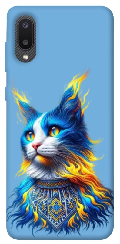 Чохол на Samsung Galaxy A02 Кіт патріот фото 1 з 1