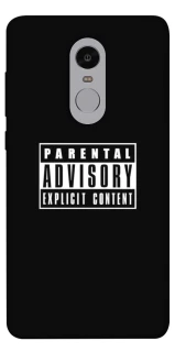 Чехол на Xiaomi Redmi Note 4X / Note 4 (Snapdragon) Parental Advisory Label фото 1 из 1