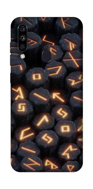 Чехол на ZTE Blade A7 (2020) Огненые руны фото 1 из 1