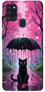 Чохол на Samsung Galaxy A21s Black cat фото 1 з 1