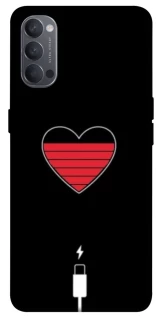 Чехол на Oppo Reno 4 Charge your heart фото 1 из 1