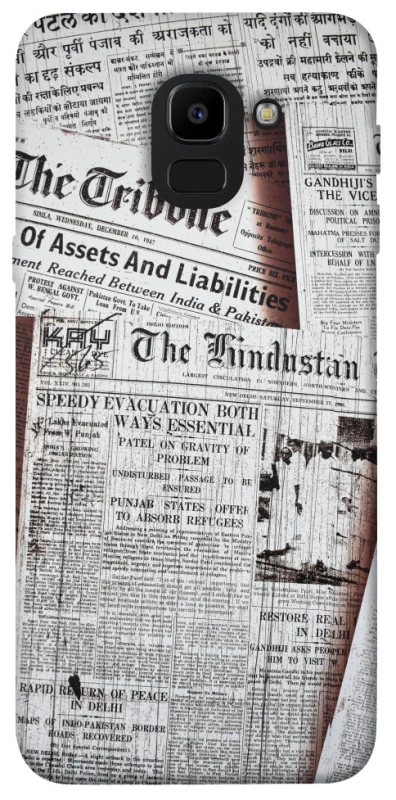 Чохол на Samsung J600F Galaxy J6 (2018) Газети фото 1 з 1