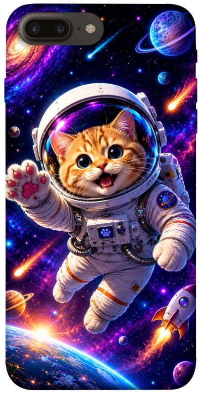 Чехол на Apple iPhone 7 plus / 8 plus Space Cat фото 1 из 1