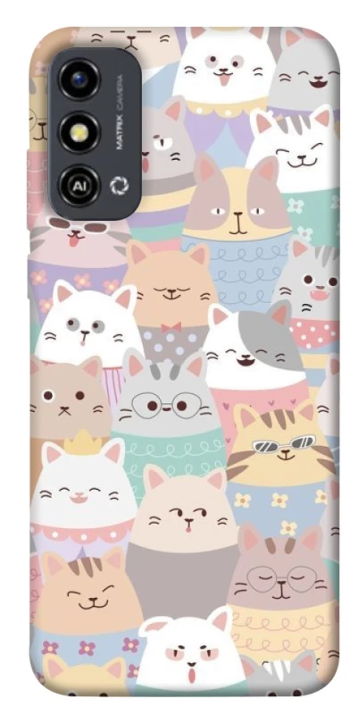 Чохол на ZTE Blade A53 Funny Kittens ver.2 фото 1 з 1