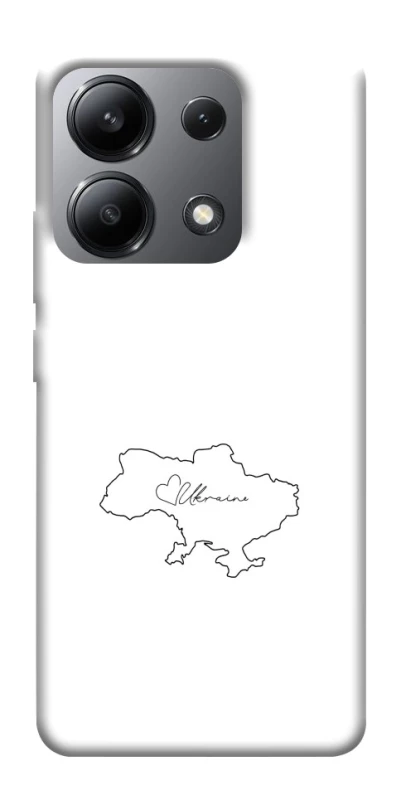 Чохол на Xiaomi Redmi Note 13 4G Ukraine map фото 1 з 1