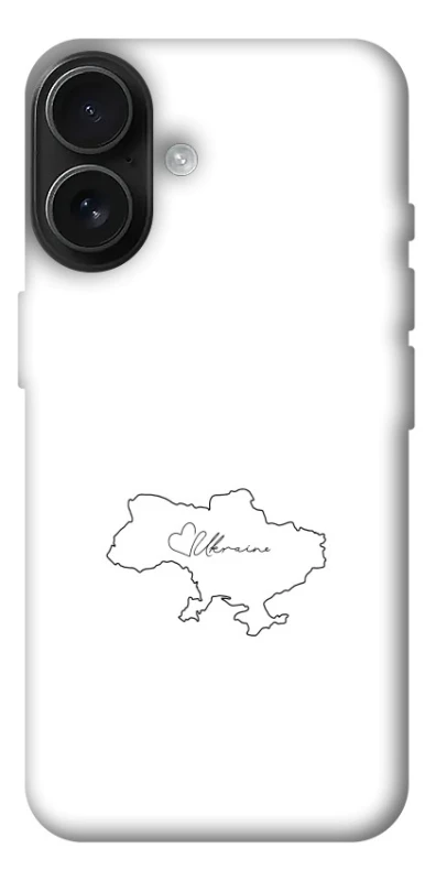Чохол на Apple iPhone 17 (6.3") Ukraine map фото 1 з 1