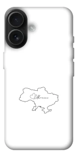 Чохол на Apple iPhone 17 (6.3") Ukraine map фото 1 з 1
