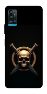 Чехол на ZTE Blade A71 Golden Skull фото 1 из 1
