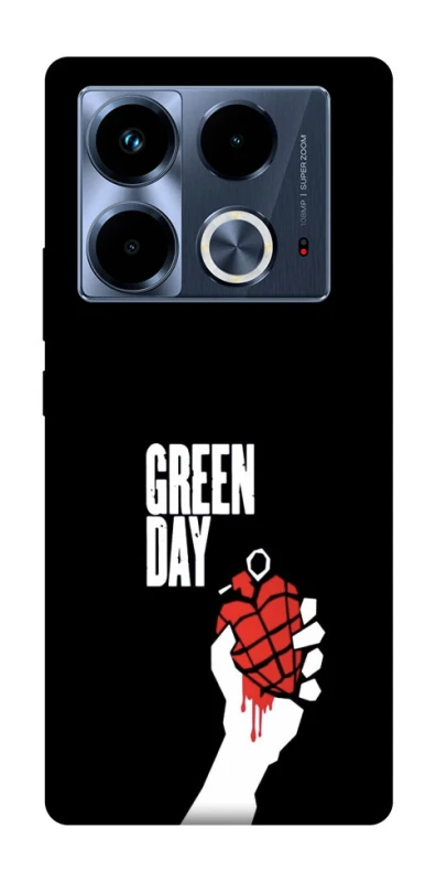 Чехол на Infinix Note 40 4G Green Day logo фото 1 Чехол на Infinix Note 40 4G Green Day logo фото 1 из 1