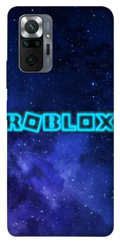 Чохол на Xiaomi Redmi Note 10 Pro Roblox Space Logo Blue фото 1 з 1