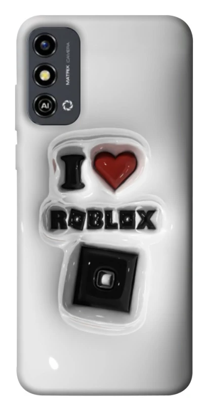 Чохол на ZTE Blade A53 I love Roblox фото 1 з 1