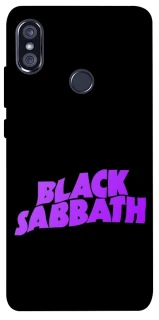 Чехол на Xiaomi Redmi Note 5 Pro / Note 5 (AI Dual Camera) Black Sabbath logo ver.1 фото 1 из 1