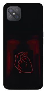 Чехол на Oppo A92s Красное сердце фото 1 из 1