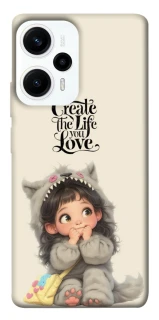 Чехол на Xiaomi Poco F5 / Note 12 Turbo Create the life you love фото 1 из 1