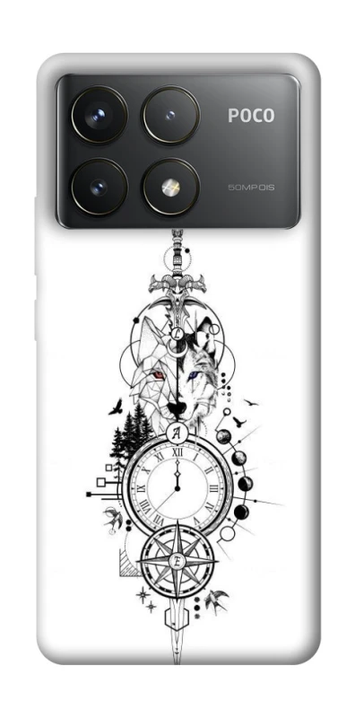 Чехол на Xiaomi Poco F6 Pro Tattoo ver.8 фото 1 из 1