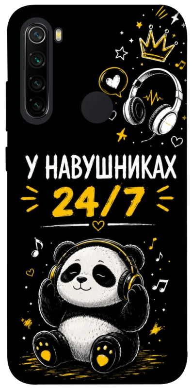 Чехол на Xiaomi Redmi Note 8 У навушниках 24/7 фото 1 из 1