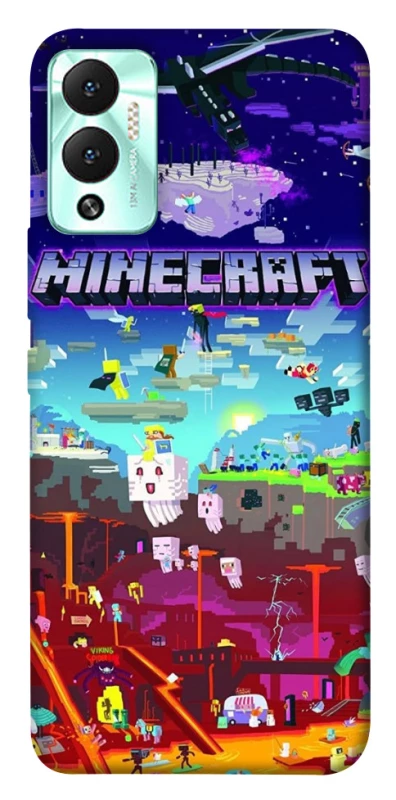 Чохол на Infinix Hot 12 Play Minecraft world фото 1 з 1