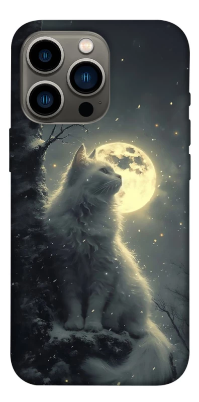 Чохол на Apple iPhone 13 Pro (6.1") Кіт під місяцем фото 1 з 1