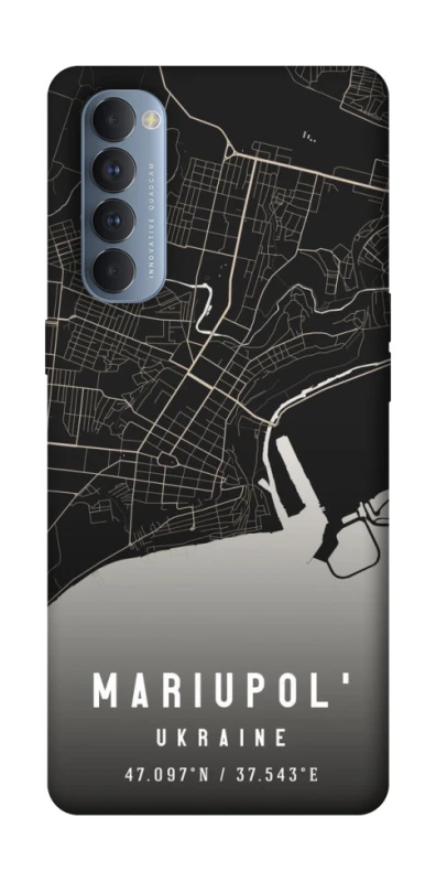 Чехол на Oppo Reno 4 Pro Mariupol map фото 1 из 1