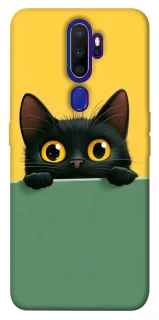 Чехол на Oppo A5 (2020) / Oppo A9 (2020) Black cat v2 фото 1 из 1