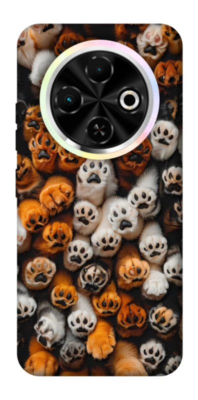Чохол на TECNO Spark 30C Сat paws фото 1 з 1