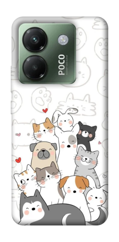 Чохол на Xiaomi Poco M7 pro 5G Funny Pets фото 1 з 1