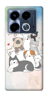 Чехол на Infinix Note 40 4G Funny Pets ver.2 фото 1 из 1