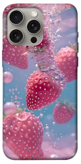 Чехол на Apple iPhone 15 Pro Max (6.7") Клубника в воде фото 1 из 1