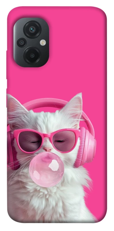 Чехол на Xiaomi Poco M5 Pink kitty фото 1 из 1