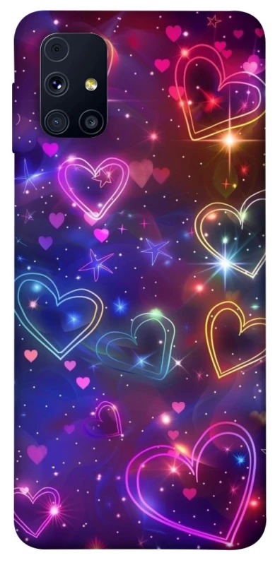 Чохол на Samsung Galaxy M31s Drawn hearts фото 1 з 1