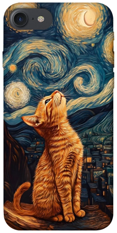 Чехол на Apple iPhone 7 / 8 (4.7") van gogh cat фото 1 из 1