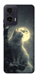 Чохол на Motorola Moto G35 Кіт під місяцем фото 1 з 1