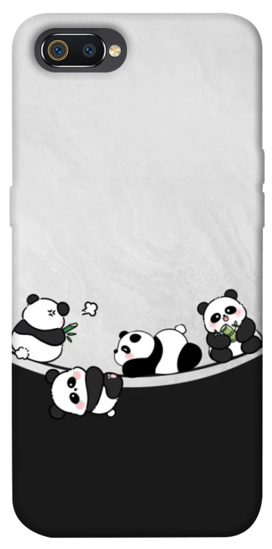 Чохол на Realme C2 Four pandas фото 1 з 1