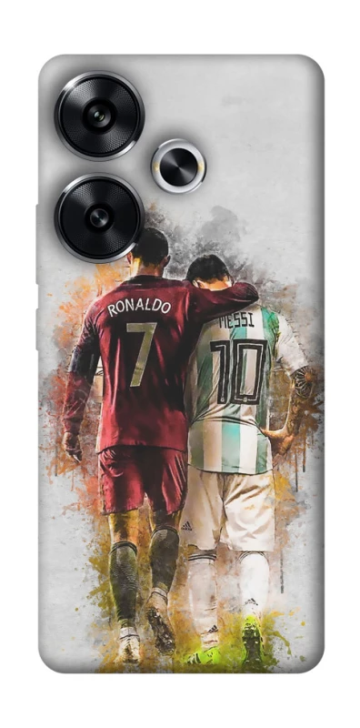 Чехол на Xiaomi Poco F6 Ronaldo и Messi фото 1 из 1